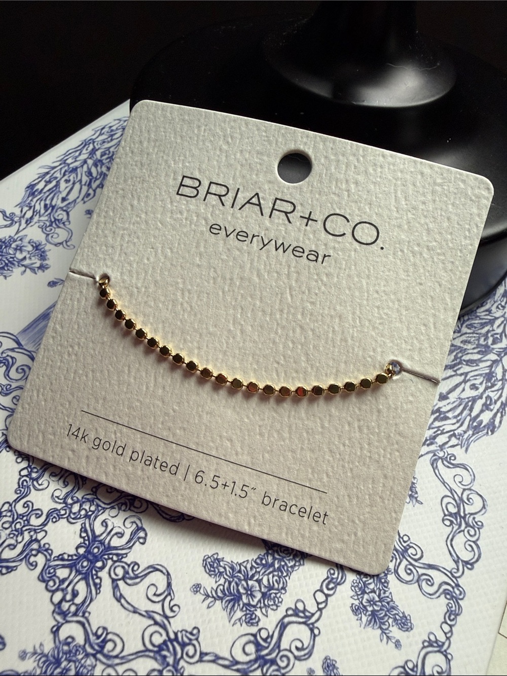 14K Gold Plated Bracelet Water & Tarnish‎ Resistant  NWT back to school vibes